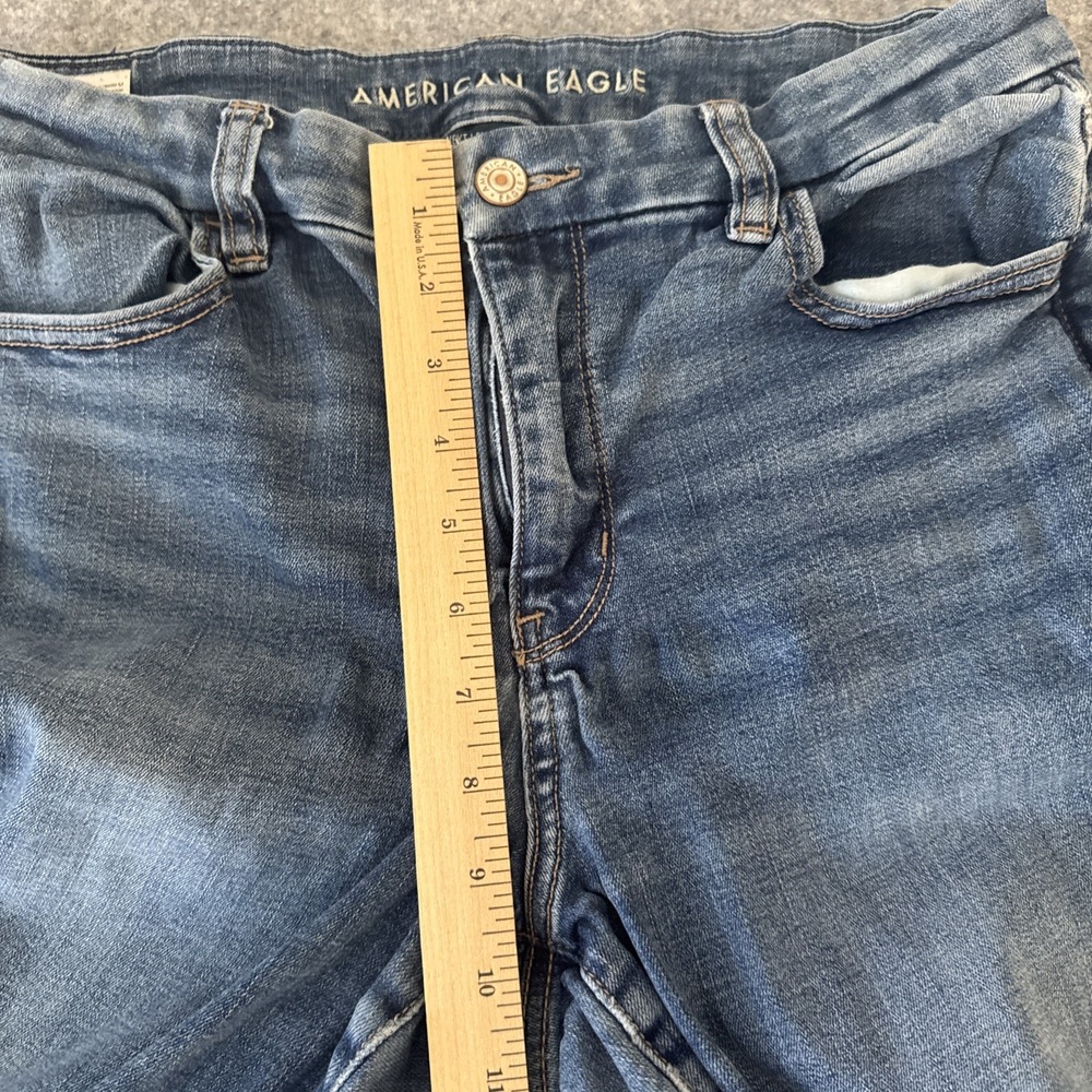 American Eagle Women's Size 10 Curvy Hi Rise Jegging‎ Jeans Medium Wash - Picture 11 of 15